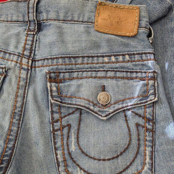 True Religion Men's  Relaxed Straight  Size 34 Blue . - Picture 11 of 16
